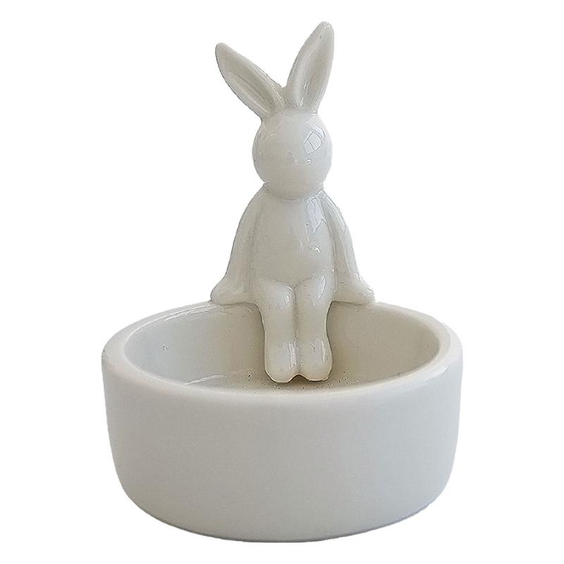 

Rabbit Candlestick Holder Cute Candle Holder Ceramic Candle Holder Decor High Temp Resistant Scented Candles Holder For Home belgium