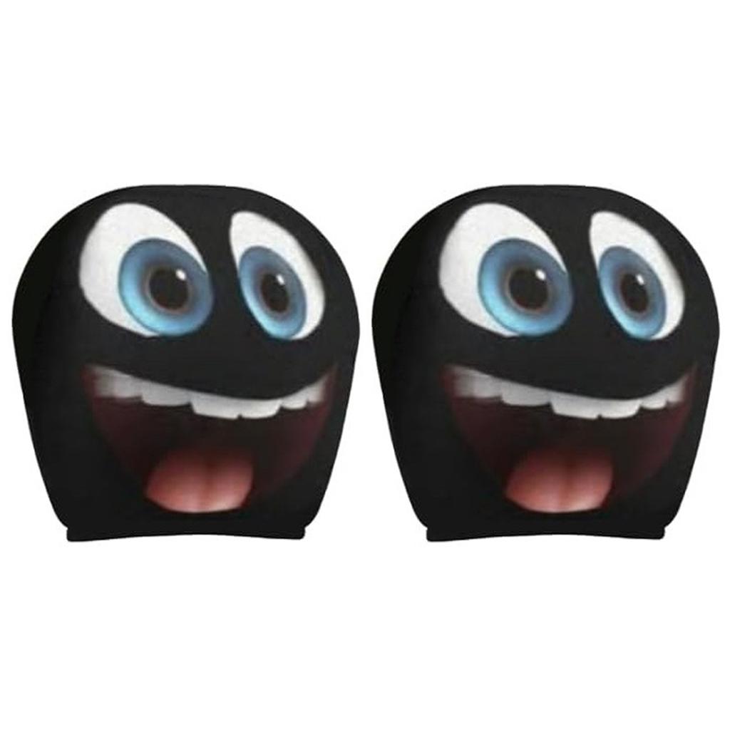 2pcs Car Headrest Covers Stretchy Headrest Protector Reusable Car Seat Mask for Auto Front Seat Rest Decoration