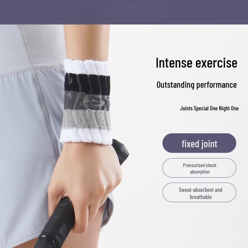Pure Cotton Sports Wristband - Sweat-Absorbing, Quick-Drying, Supportive for Running and Outdoor Activities