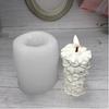 3d Cylindrical Sunflower Silicone Candle Mold Diy Craft Handmade Soap Cake Baking Fondant Chocolate Helianthus Mould