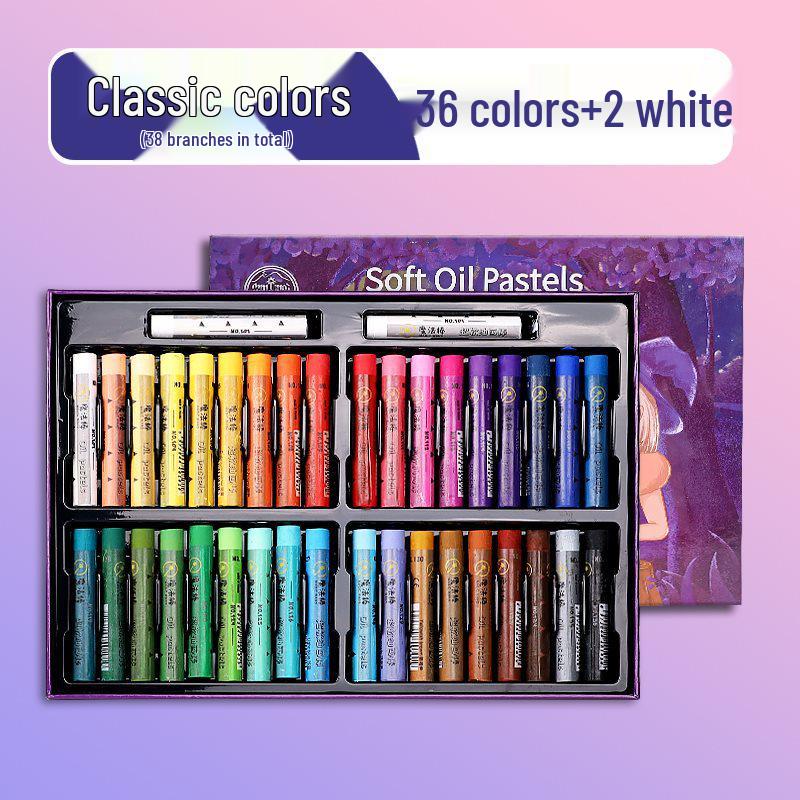 Super Soft Oil Pastel Set with Brush & Scraper Tools - Perfect Crayons for Kids' Birthday Gifts & DIY Projects