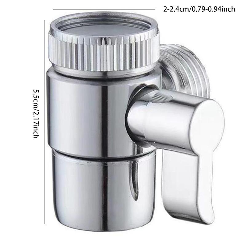 Switch Faucet Adapter Kitchen Sink Splitter Diverter Valve Water Tap Connector for Toilet Bidet Shower Bathroom Kitchen