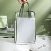 Expandable File Storage Pocket With Built-In Organizer Large Capacity Portable Transparent Waterproof Tote Folder