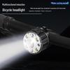 Ultra-Bright Waterproof Cycling Headlight with Induction and Warning Features for Night Riding