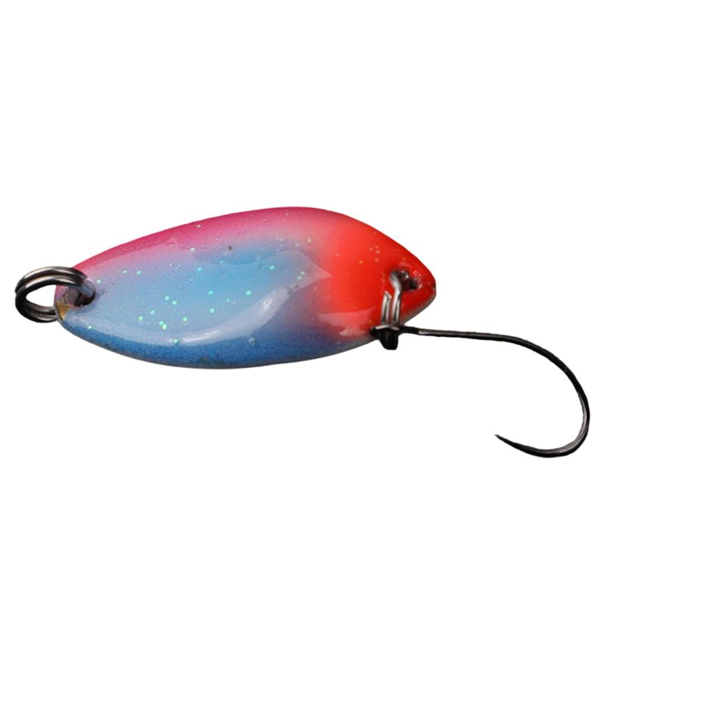 Fishing Spoon Lure Bionic Design Metal Blade Lure Long Casting Hard Bait for Freshwater and Saltwater Fishing with Single Hook