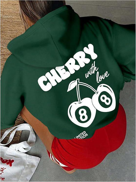 SOLY HUX Women's Casual Long Sleeve Pullover Drawstring Hooded Sweatshirt for Autumn and Winter