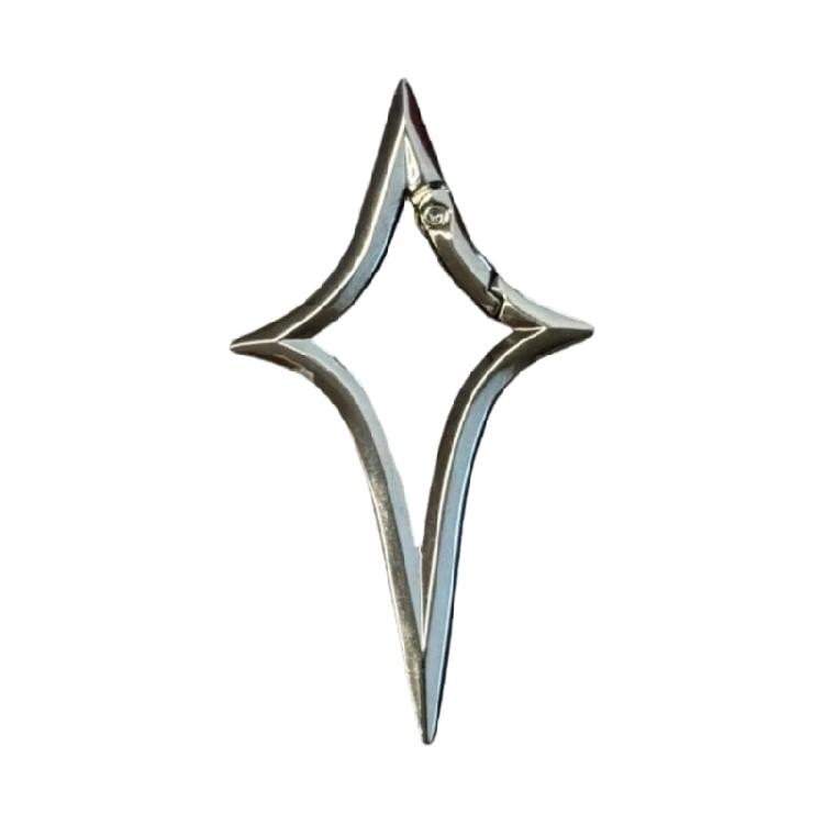

Press Release Crosses Star Key Holder For Keys Or Backpacks Craft From Sturdy Alloy Stylish And Practical серебряный