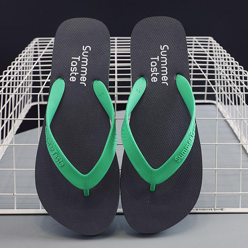 Men's Trendy Non-slip Korean Style Rubber Thong Sandals for Beach