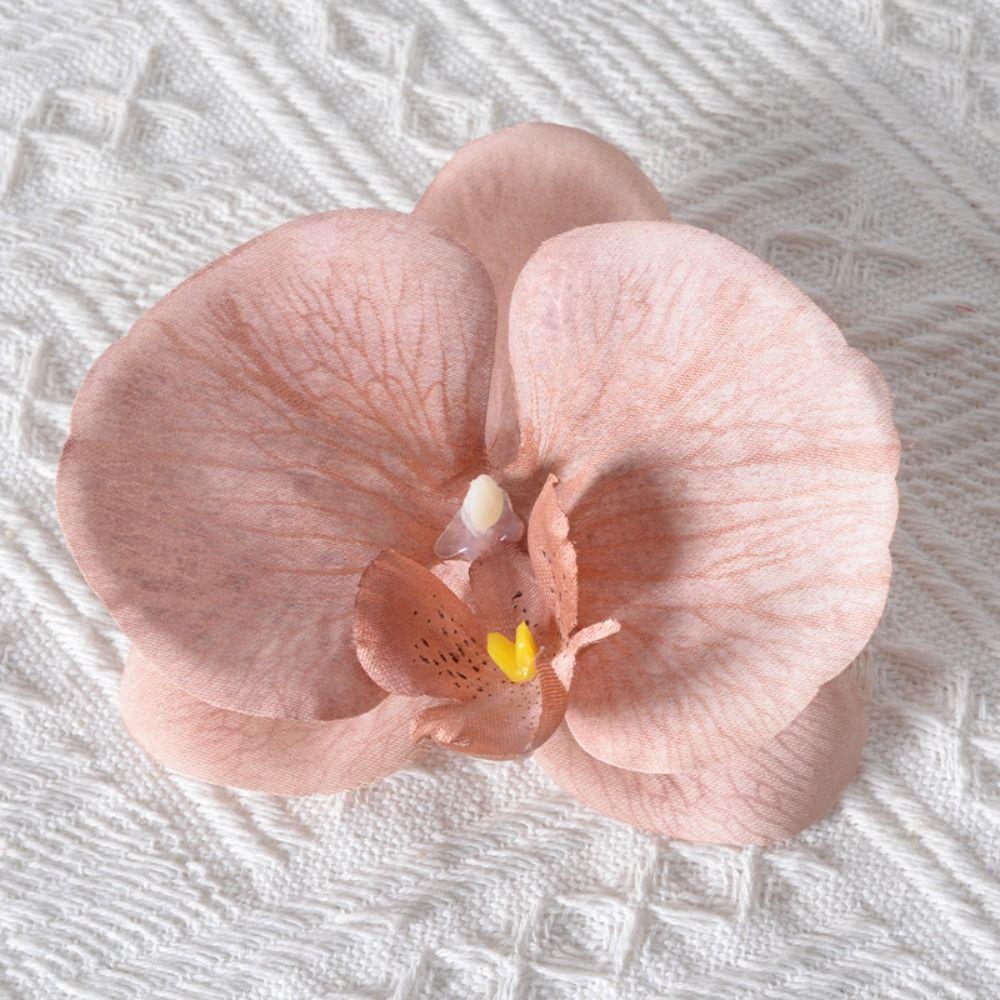 Headdress Simulated Flower Handmade Accessories Butterfly Orchid Flower Earring   Women