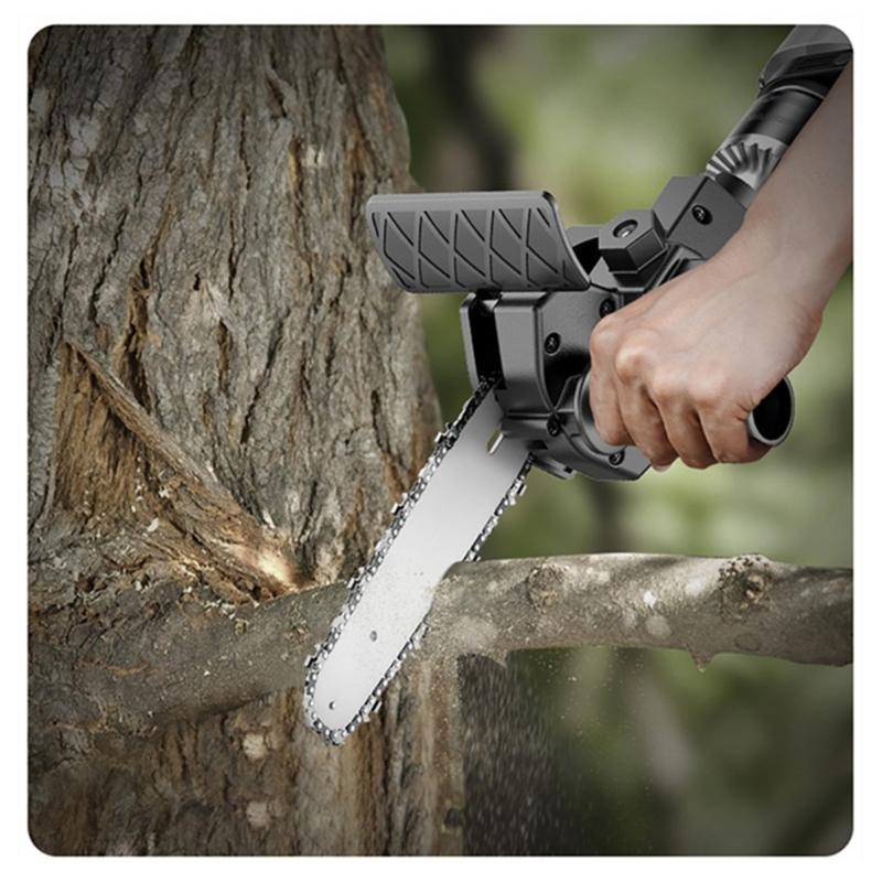 Portable Handheld Mini Electric Chainsaw Conversion Head Turn Your Regular Drill Into a Powerful Cutting Tool