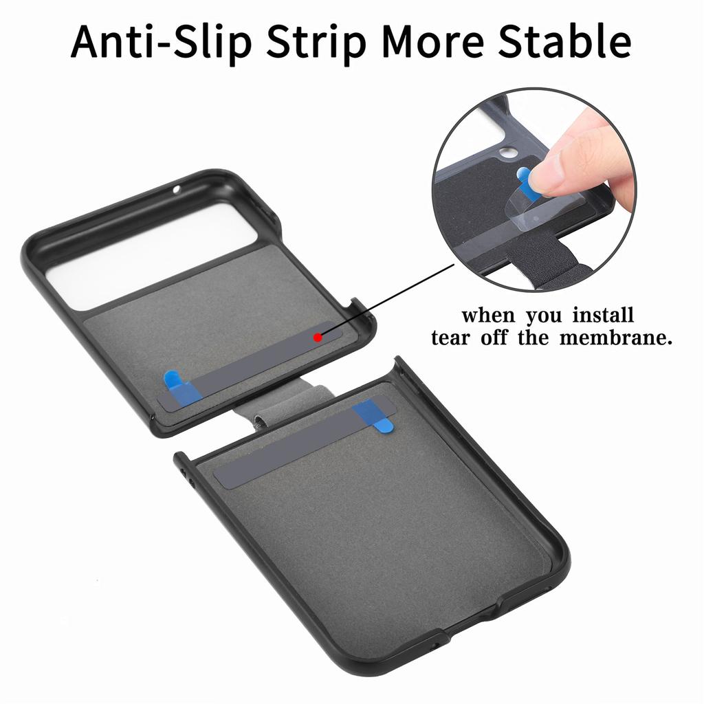 Suitable for Moto Razr11 mobile phone case, lychee pattern ring PU leather razr11Ultra folding screen case