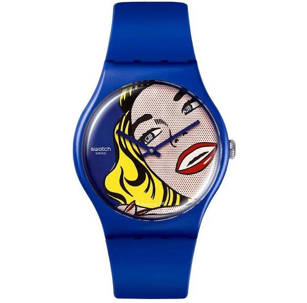 

Часы Swatch SUOZ352 MoMA Girl by Roy Lichtenstein