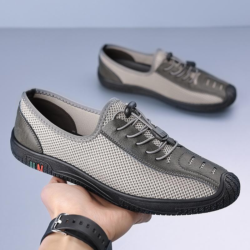 Fashion Retro Style Summer Men Sneakers Lightweight Soft Mesh Flats Non-slip Man Casual Shoe Outdoor Sports Footwear Breathable Trainers