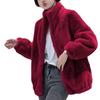 Coral Fleece oboustranná teplá roláková bunda pro ženy