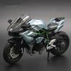 1:12 KAWASAKI H2R Alloy Racing Motorcycle Simulation Metal Street Race Motorcycle Model Sound And Light Collection Kids Toy Gift