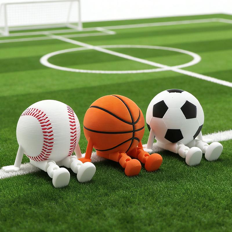 3D Printed Soccor 3D Printed Ball Ornament Desk Accessories Home Decor Soccer Game Gifts Funny Party Favors