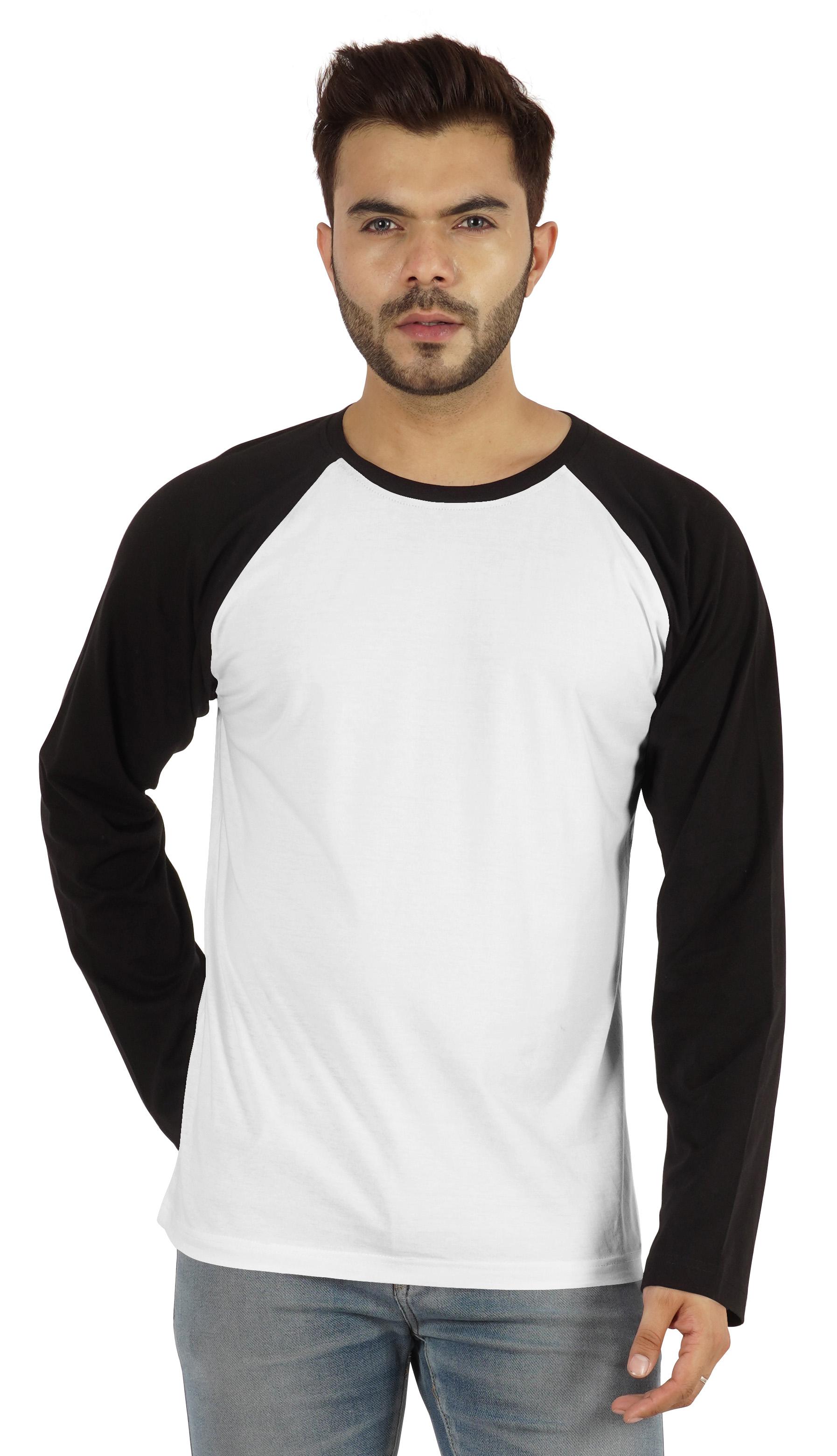 

Чоловіча сорочка стандартного крою з круглим вирізом Inkmeso Однотонні футболки з довгим рукавом реглан XXL білий