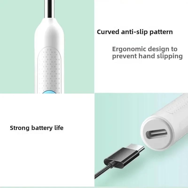 Wireless Ear Wax Removal Tool with Camera Safe Silicone Ear Cleaner for Kids Adults Visual Otoscope Endoscope Earpick