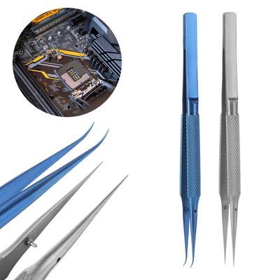 Precision Titanium Zinc Zinc Alloy Tweezers 140mm Precision Tweezers Repair Hand Tools  Maintenance Tool