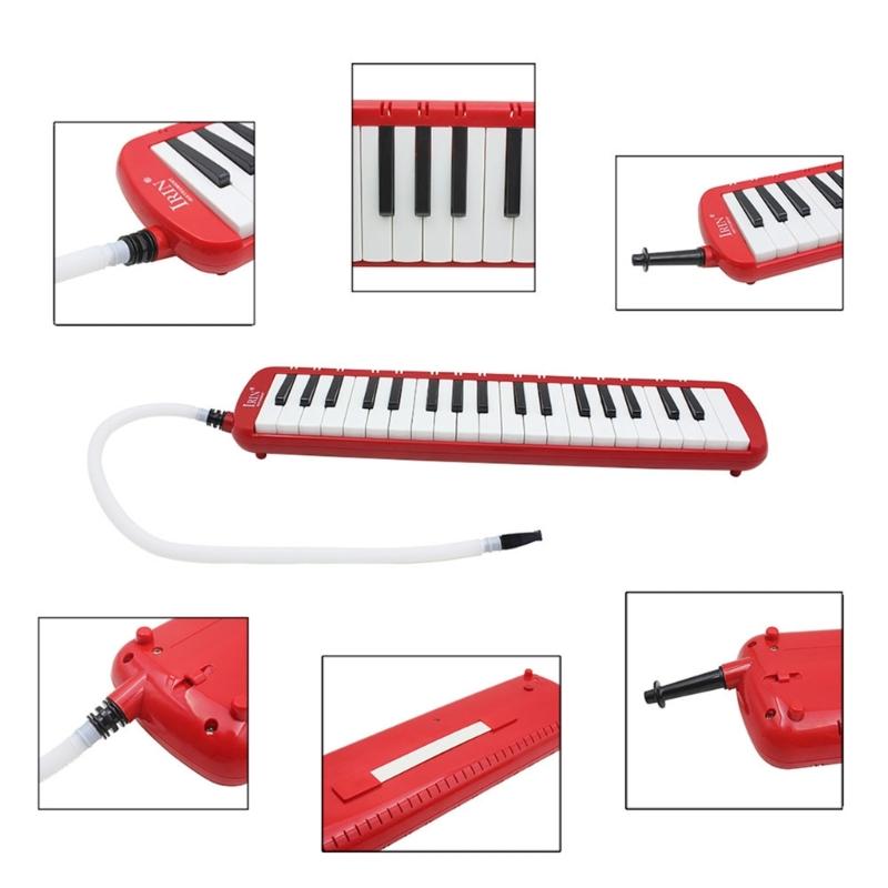 37 Key Harmonica Melodica Wind Musical Instrument Air Piano Keyboard with Portable Carrying Bag for Adults Students