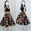 Black Floral Fashion Dress Outfits for Barbie Dolls Clothes Party Gown Kids DIY Toys 1:6 Doll House Accessories
