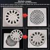 Stainless Steel Drain Filter Mesh Bathroom Sink Floor Hair Catcher Round Square 3mm 5mm 6mm 8mm 10mm Hole