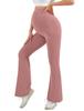 European & American High-Waisted Maternity Support Pants, Nylon Stretch, Micro-Flare, Plus Size, Versatile Outerwear JL13