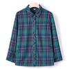 YUZHAOLIN Women's 100% Cotton Plaid Long Sleeve Shirt