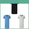 Mens Summer Breathable Cotton Blend Short Sleeve Sleep Shirt With V Neck For Home Comfort