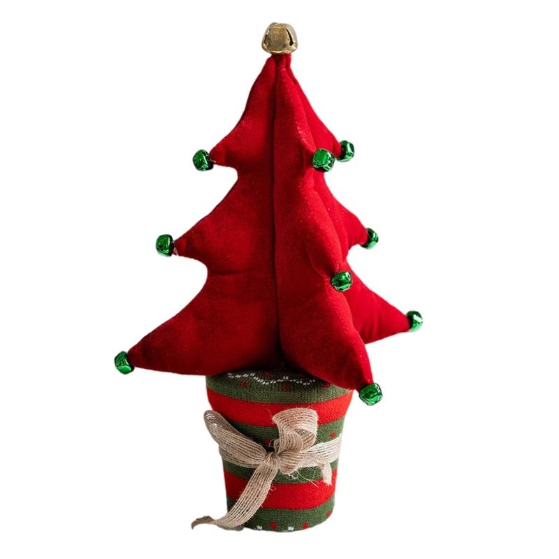 Miniature Artificial Christmas Tree Portable Christmas Tree with Festival Ornament for Intimate Holiday Setting