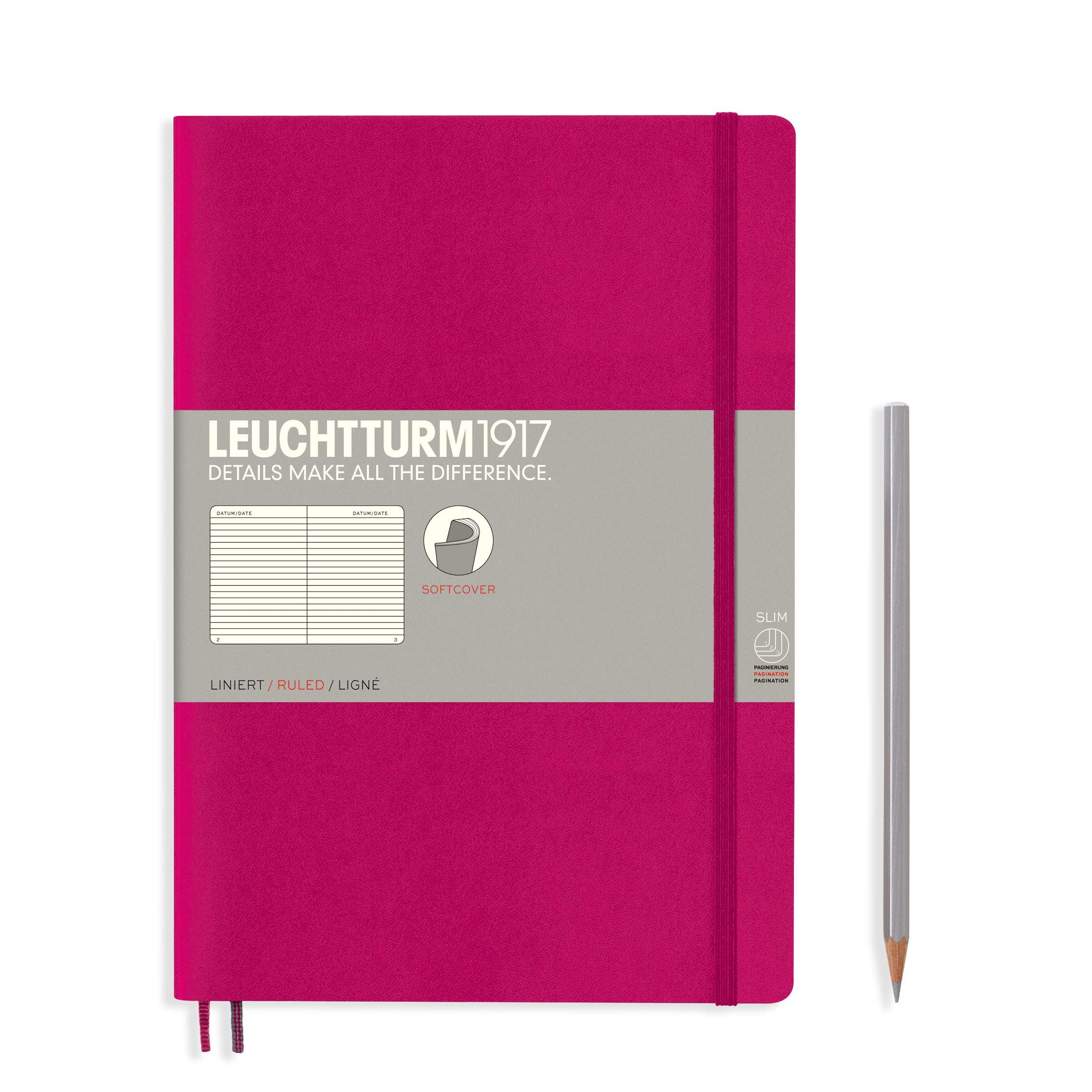 

Leuchtturm Блокнот B5 Линованный Мягкая обложка Очень 355282 Официальный импорт
