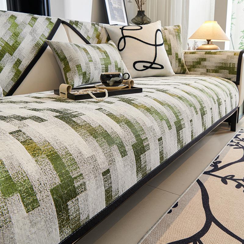 2025 New Modern Simplicity Chenille Sofa Cover Slipcover Four Seasons Universal And Non-slip Armrests Backrest Cover For Home