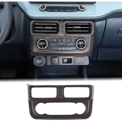 Cache de sortie d'air de console centrale de voiture compatible avec Ford Maverick 2022 2023 Panneau de commande de mode de climatiseur de voiture Cache décoratif Sortie d'air