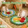 Small Pet Snuffle Mat Rabbit Foraging Mat Hamster Scent Training Blanket Toy Slow Feeder for Dogs &Rabbits