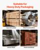Steel Banding Strapping Kit, Heavy Duty Banding Sealer Tool with 60 M Binding Straps, 200 Metal Clasps, Manual Pallet Packaging Strapping Kit for