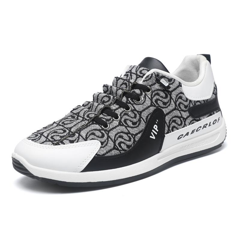 New Trendy Men's Versatile Sports Shoes Manufacturer Soft Sole Breathable Men's Casual Shoes National Style Trend Single Shoes Men's Shoes