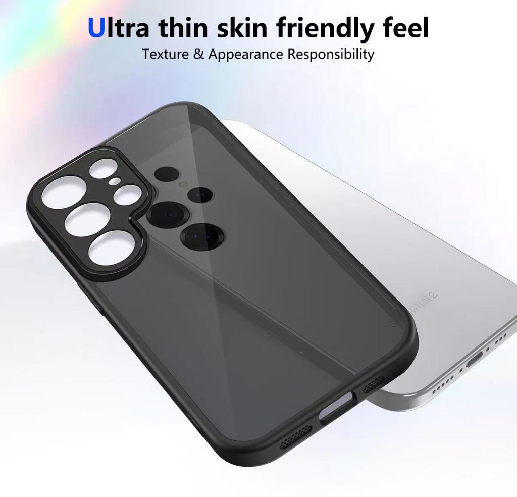 Étui de luxe mat transparent antichoc pour Samsung Galaxy S25 S24 S23 S22 Ultra Plus S25 Edge S25FE S24FE S23FE S21FE
