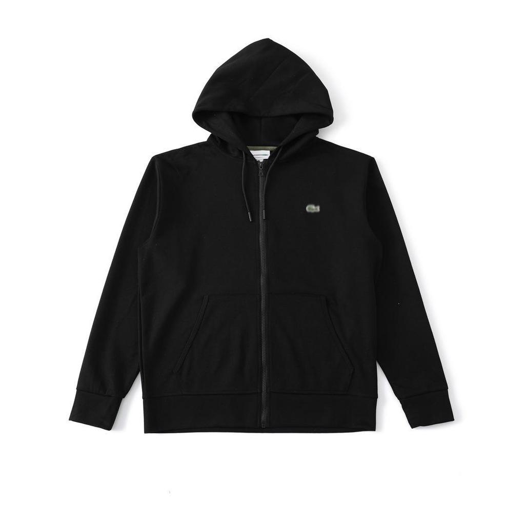 Felpa con cappuccio unisex ricamata French Crocodile con logo a forma di pesce