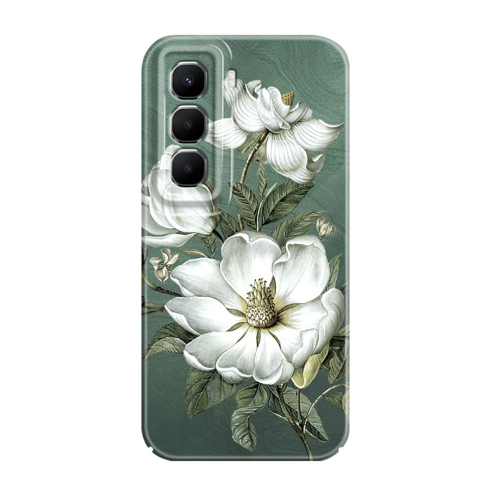 Gorgeous Magnolia Phone Case For Infinix Hot 60 60I 40 30I 12 10 Note 50 30 Pro Plus Play 4G 5G Film Hard Cover