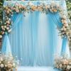 Outdoor Wedding Arch and Chair Mesh Decoration
