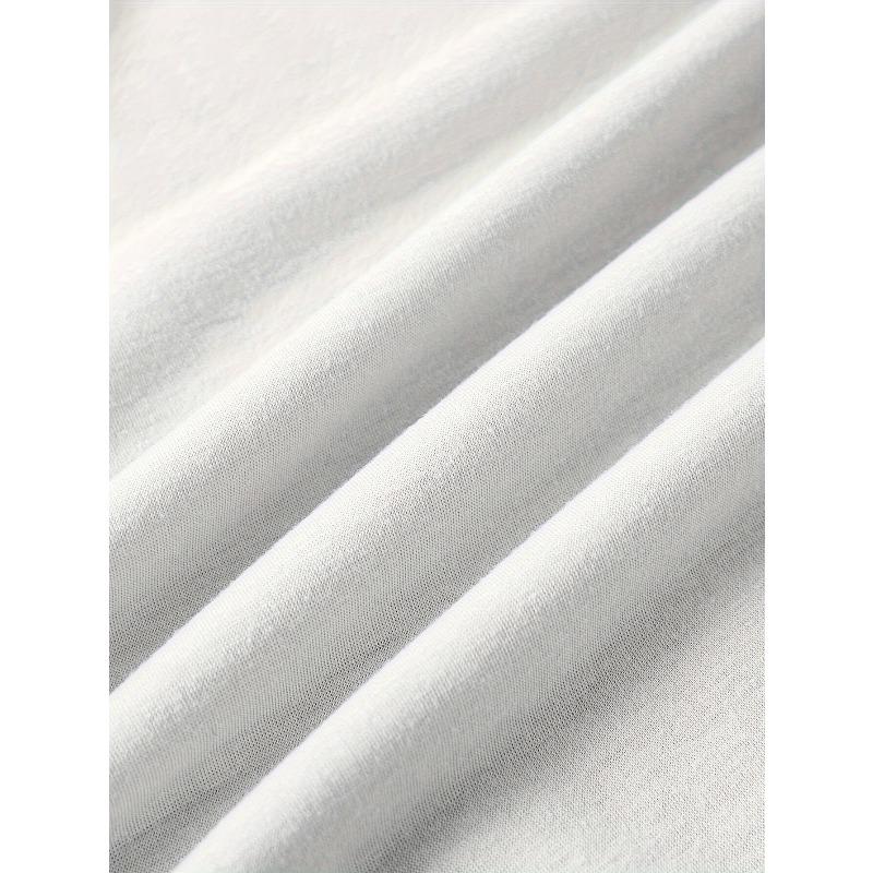 Heart Print Crew Neck T-Shirt, Casual Short Sleeve Top For Spring & Summer, Women's Clothing European Size