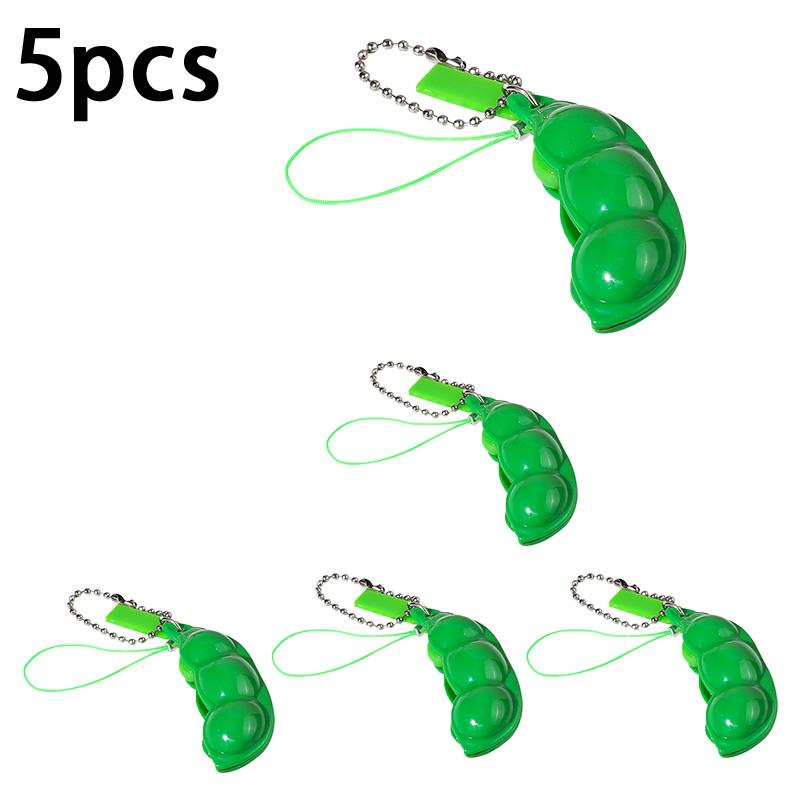 Hračka Edamame na uvolnění stresu Klíčenka s hráškem Roztomilá klíčenka na uvolnění stresu