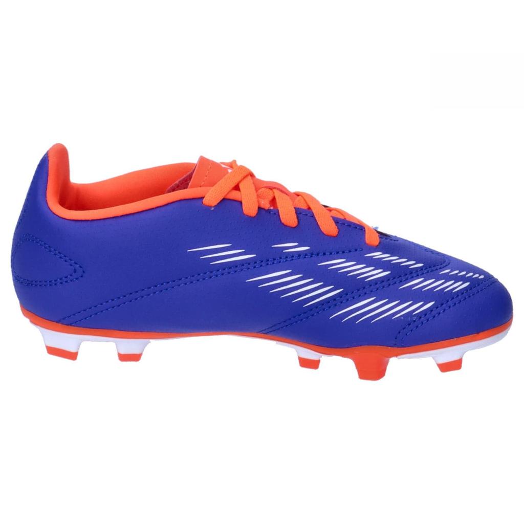 Soccer Cleats Junior Kids Predator Club FxG Boys Girls NKE64 Lucid Red Cm [Adidas] 17-24.5cm Blue/Footwear White/Solar (IF6424) 23.0
