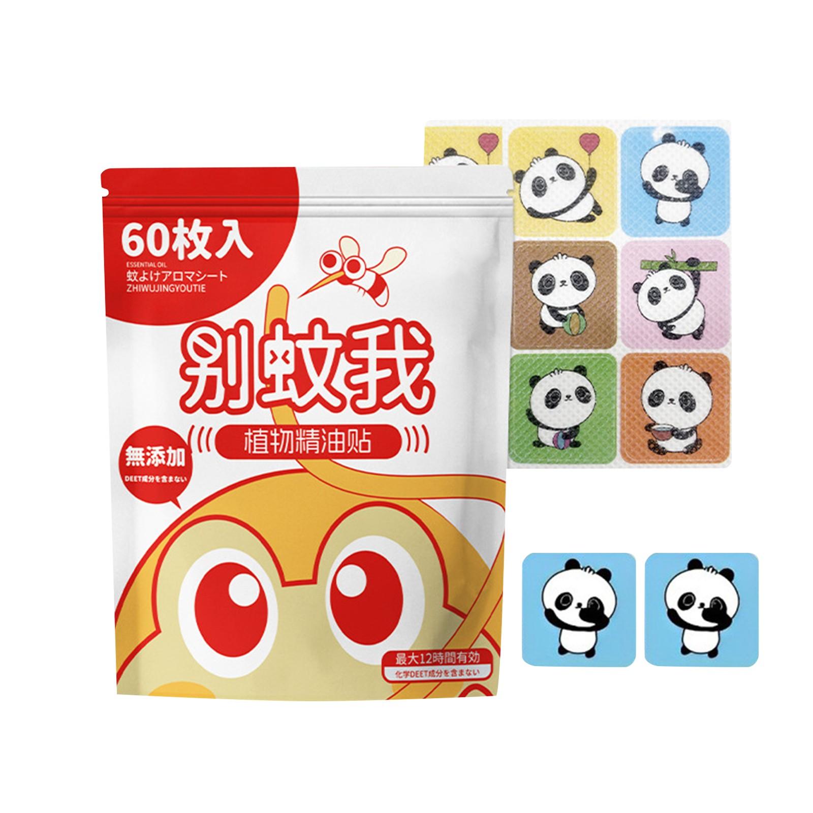 

Наклейки от комаров для детей (60 шт.) Пластырь от насекомых с маслом цитронеллы, растительные ингредиенты, без ДЕТ для малышей One Size