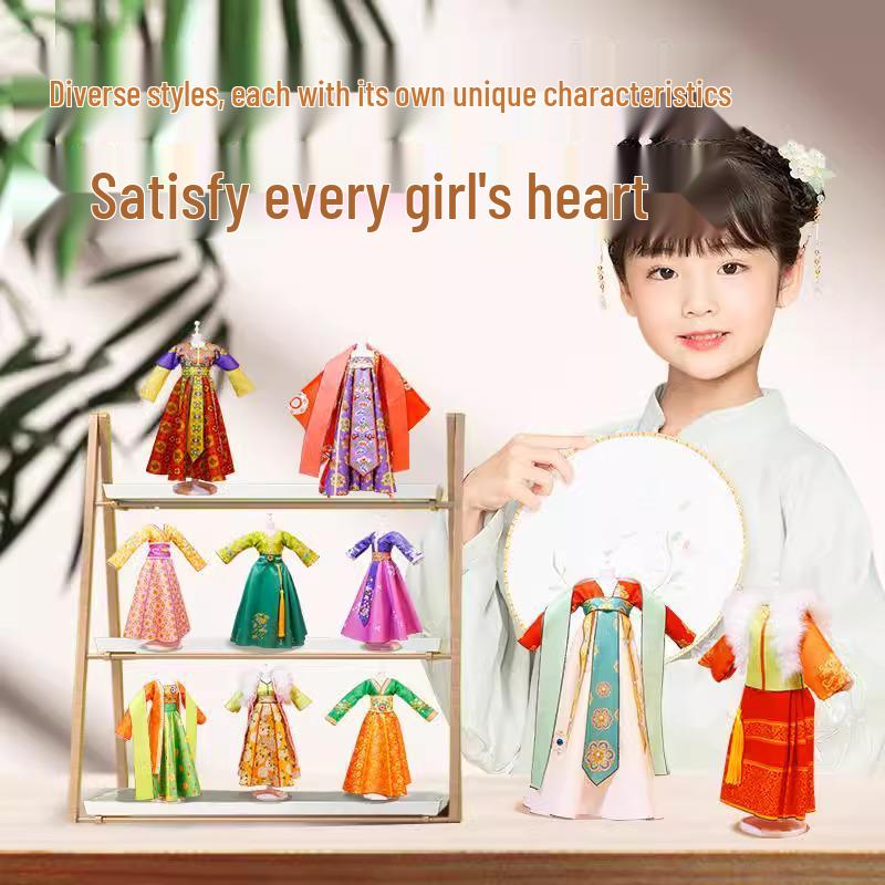 DIY Hanfu Doll Dress-Up Kit: Creative Chinese-Style Clothing for Kids