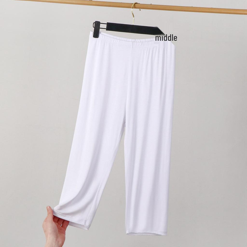 Plus Size Women's Modal 7-Point Lightweight Summer Leggings (Up To 200 Lbs) - 2023 Edition