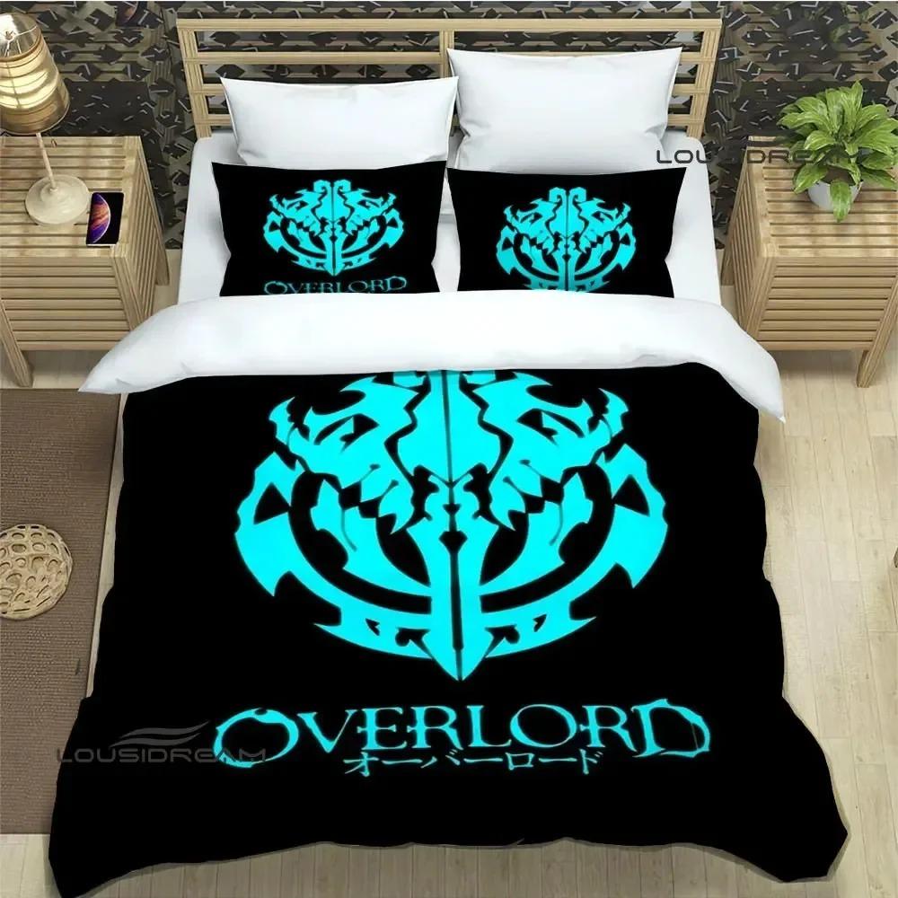 Overlord Cartoon Printed Bedding Sets Exquisite Bed Supplies Set Duvet Cover Bed Comforter Set Bedding Set Luxury Birthday Gift