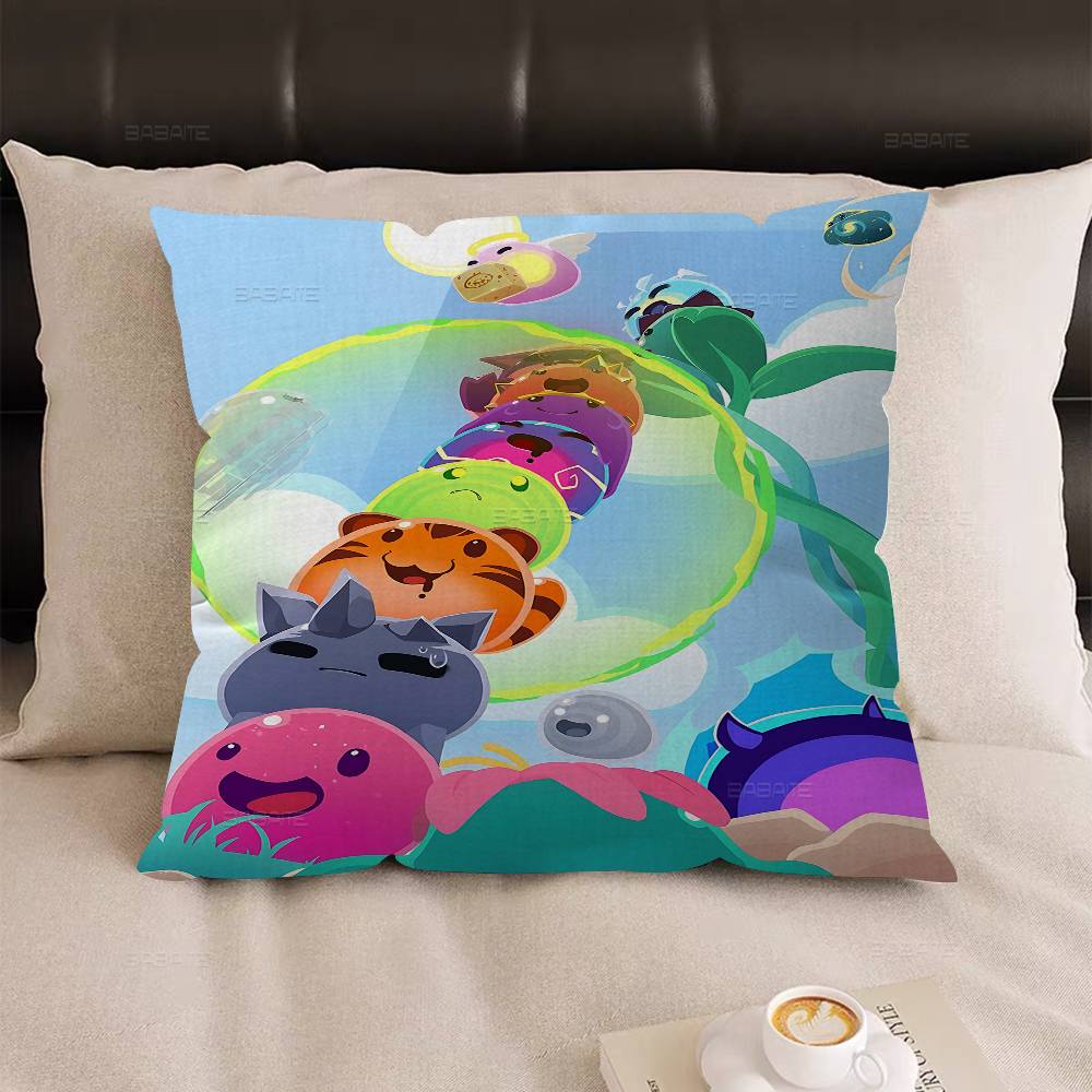 Spiel S-Slime Rancher Anime Kissenbezug Polyester Sofakissen Dekorative Wurfkissen Heimdekoration Kissenbezug