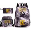 Set Zaino Scolastico Cristiano Ronaldo per Bambini Ragazzi Ragazze 15L Tessuto Oxford Borsa a Doppia Tracolla con Spallacci Imbottiti Traspiranti