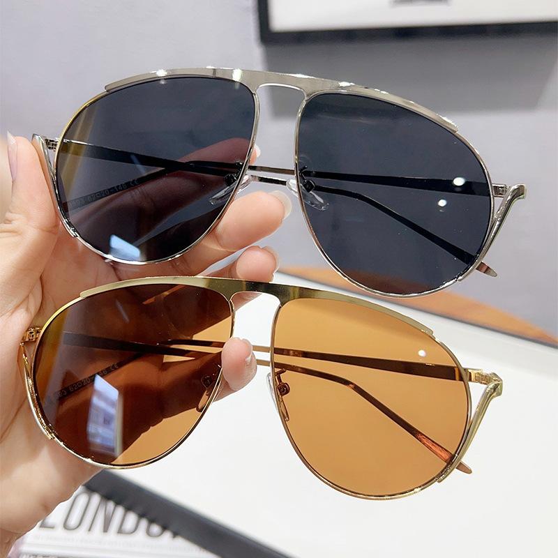 2026 Fashion Large Frame Frog Sunglasses Summer Sunscreen European and American Ins Personalized Sunglasses Trendy Shades